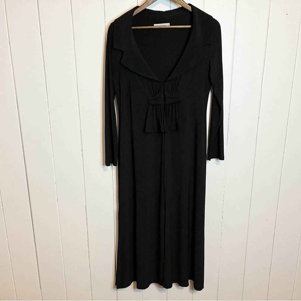 Brian Bailey Black Dress Coat. Size Large.